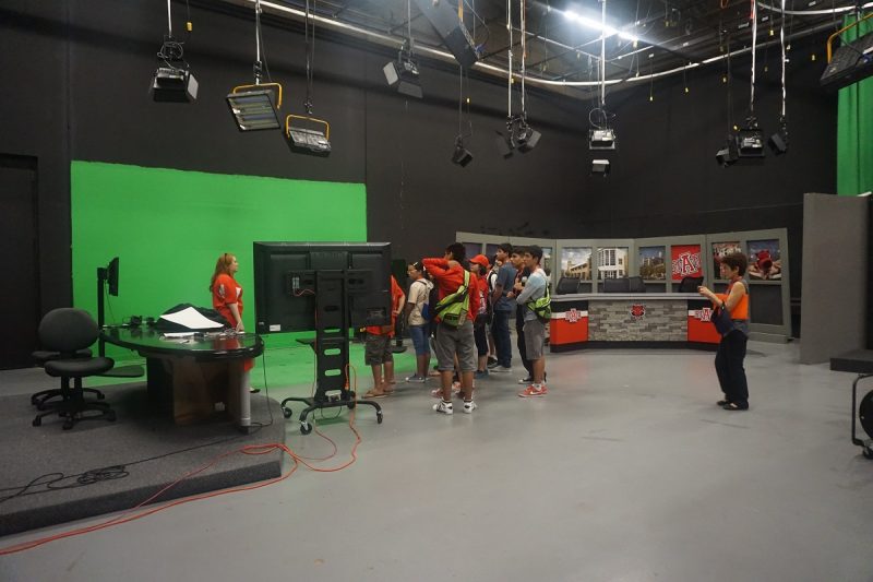 Visiting the ASU TV studio