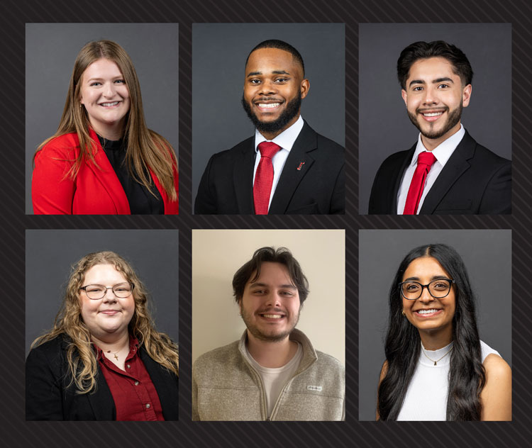 Top row, from left: Bailey Blackmon, Christopher L. Crutchfield, Natan Gomez.
Second row, from left: Ann Long, William "Garrett" Partain, Khushi Singh